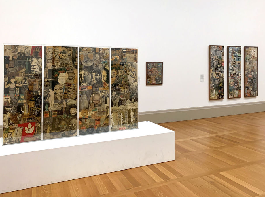 Installation view: Nigel Henderson and the Art of Collage, Tate Britain, 2 December 2019 - 13 March 2020