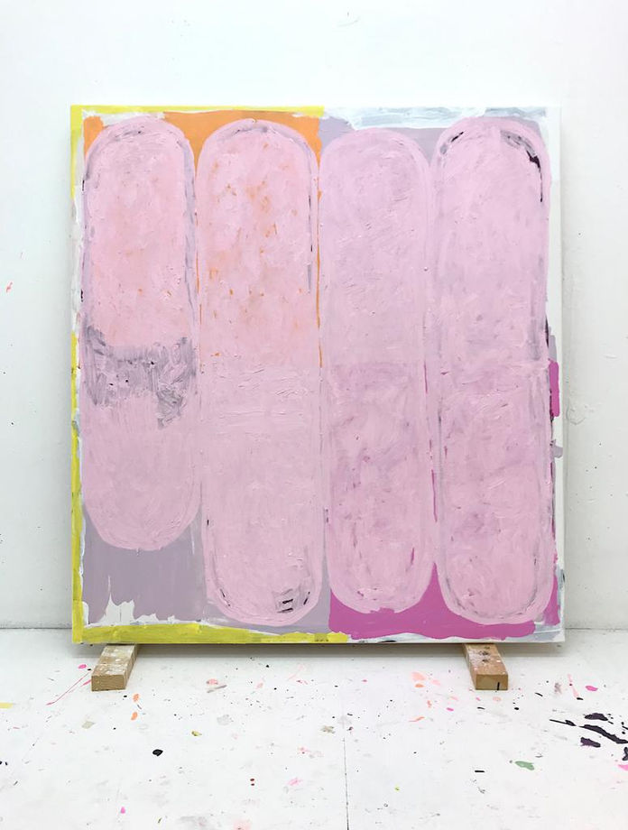 Julia Brennacher no title , 2023 Oil/ Acryl on Linen 110 x 100 cm