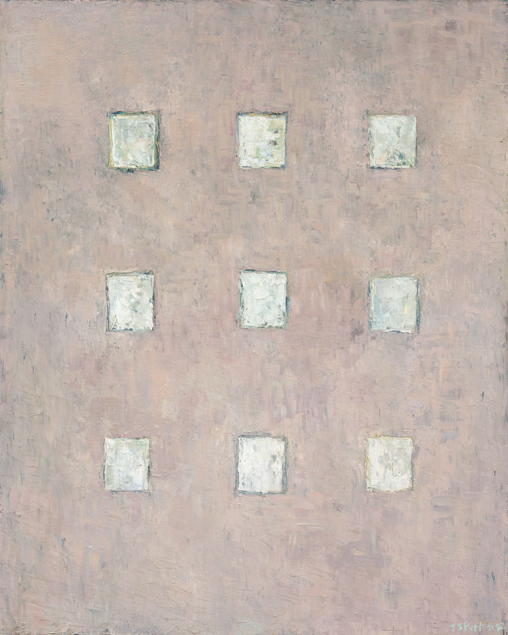 J.S. Parker Grey Sermon, 1982 Oil on canvas 152.5 x 122 cm Signed & dated '82