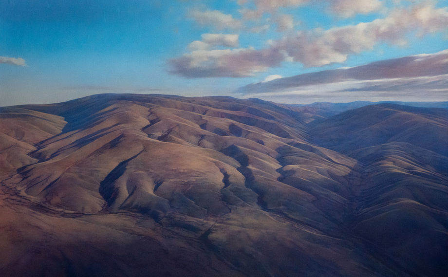 Bruce Hunt Hakataramea, 2021 Acrylic on canvas 106.5 x 167 cm Signed lower left