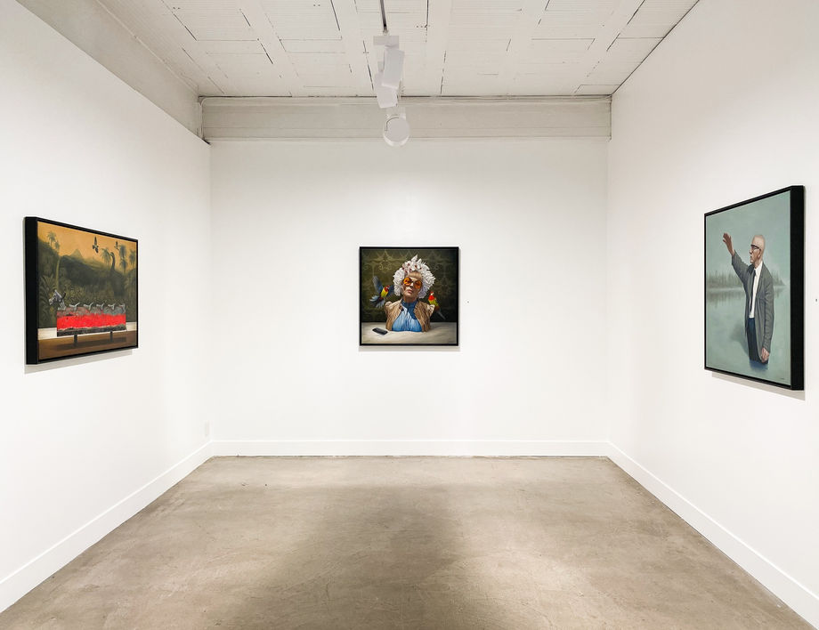 Liam Barr exhibition installation in gallery