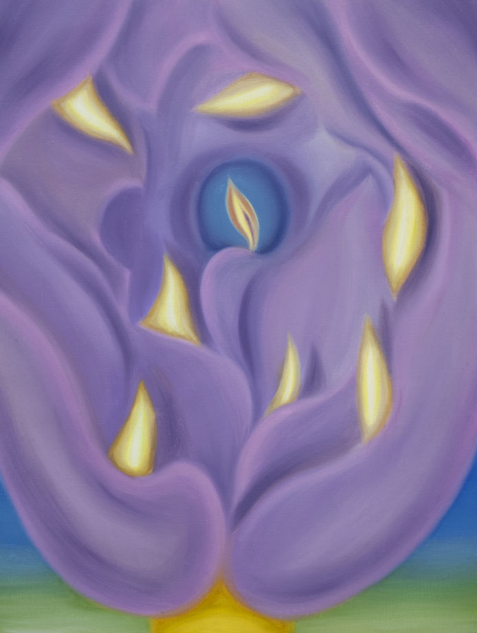 Sara Bonache The Meeting, 2024 Oil on linen 61 x 46 cm | 24 x 18.11 in