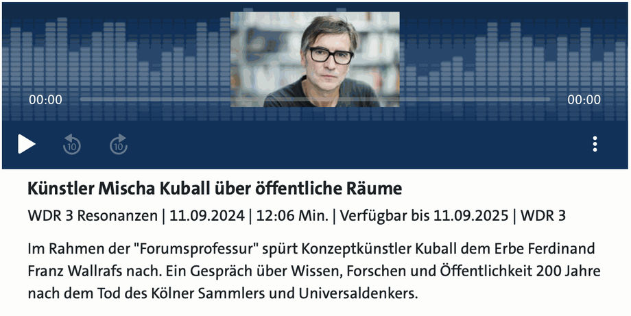 Künstler Mischa Kuball über öffentliche Räume