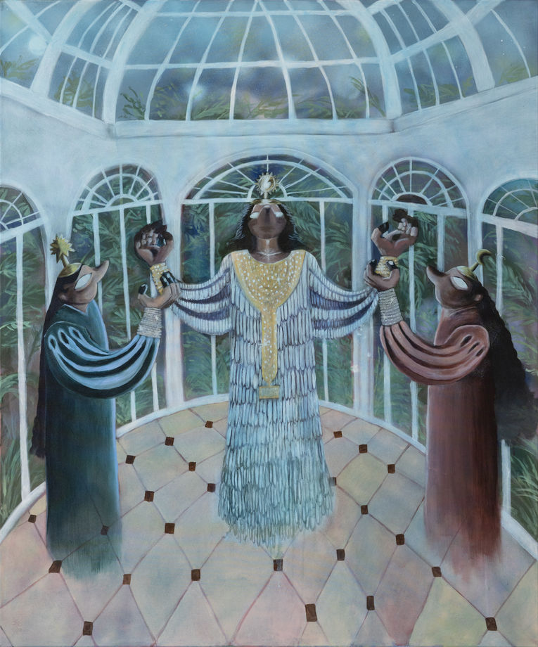 The Solarium, 2025 Acrylic on canvas 120 x 100 cm