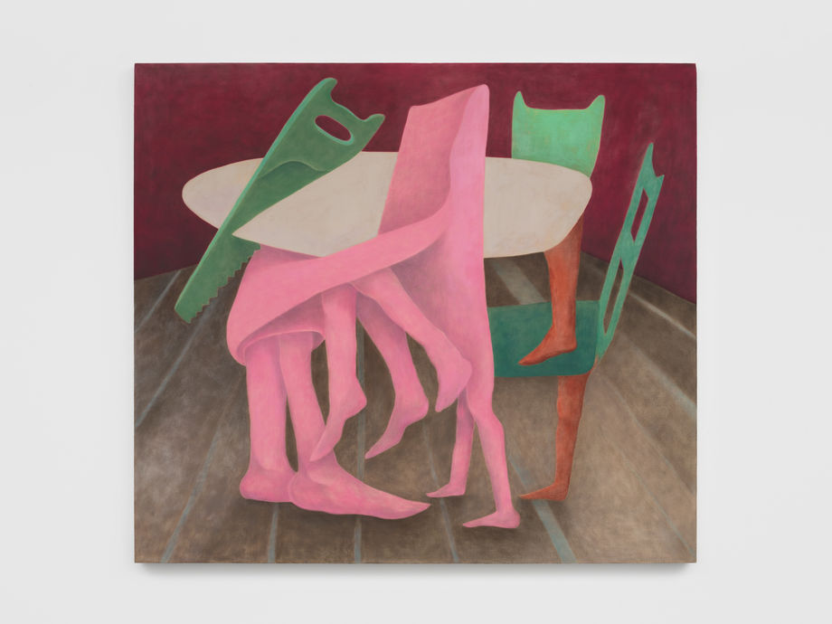 Ginny Casey, Domestic Renovation, 2024, Oil in canvas, 121.9 x 137.2 x 3.8 cm