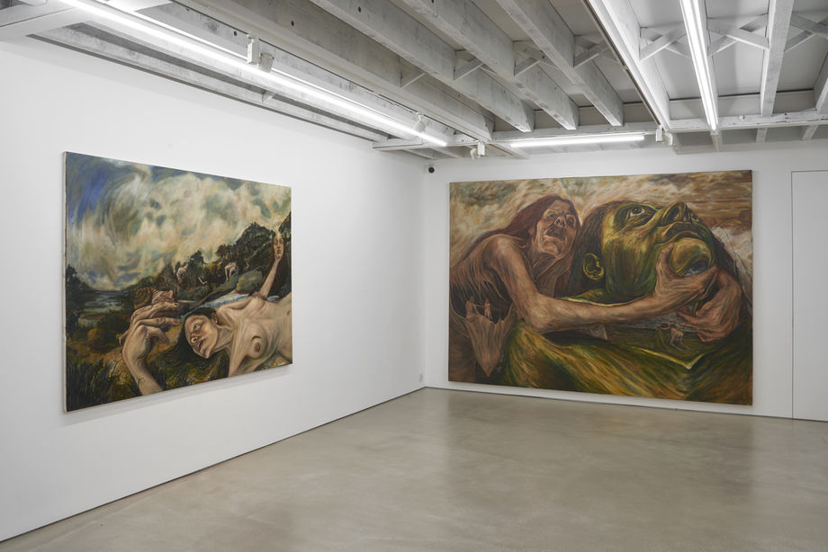 Nour el Saleh: Underfoot, installation view, Edel Assanti, London, UK, 2022.