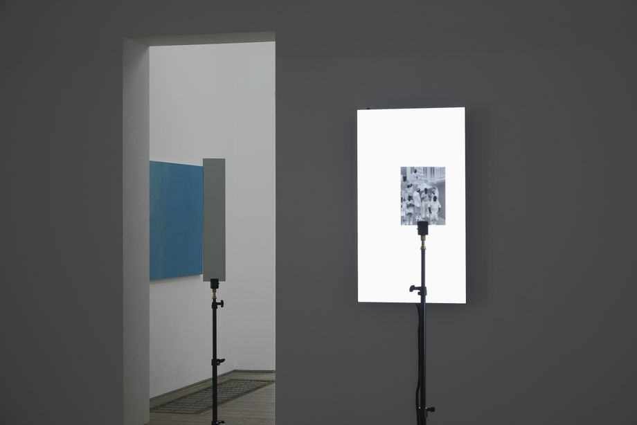 Emmanuel Van der Auwera: Fire and Forget, installation view, Edel Assanti, London, 2022. Photo: Andy Keate.