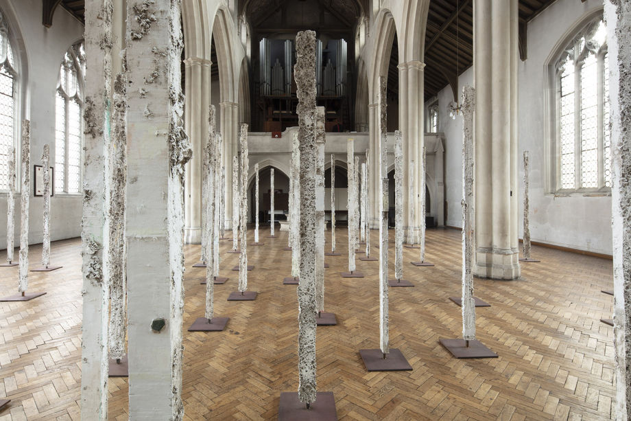 Jodie Carey, Stand, installation view, St Cyprian's Clarence Gate, London, UK, 2018