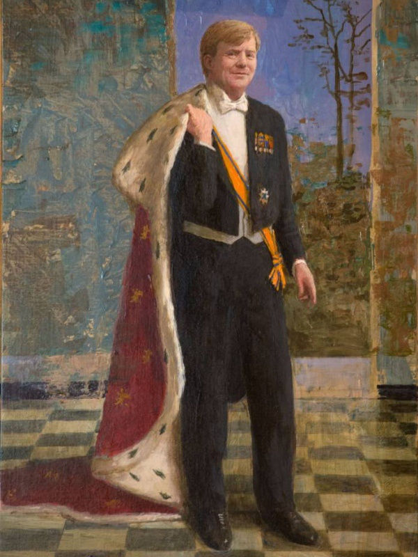 Unveiling of portrait of King Willem-Alexander by Kenne Grégoire