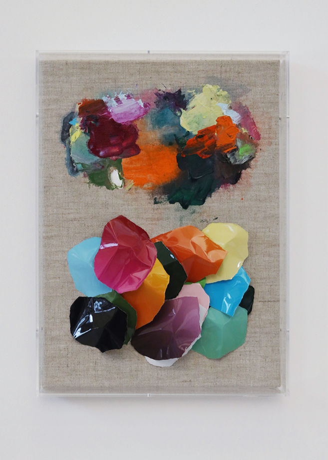 Kazuhito Tanaka, Picture(s) #56, 2023, Acrylic and analog chromogenic print on canvas, 34 x 25 x 6,8 cm, courtesy of the artist