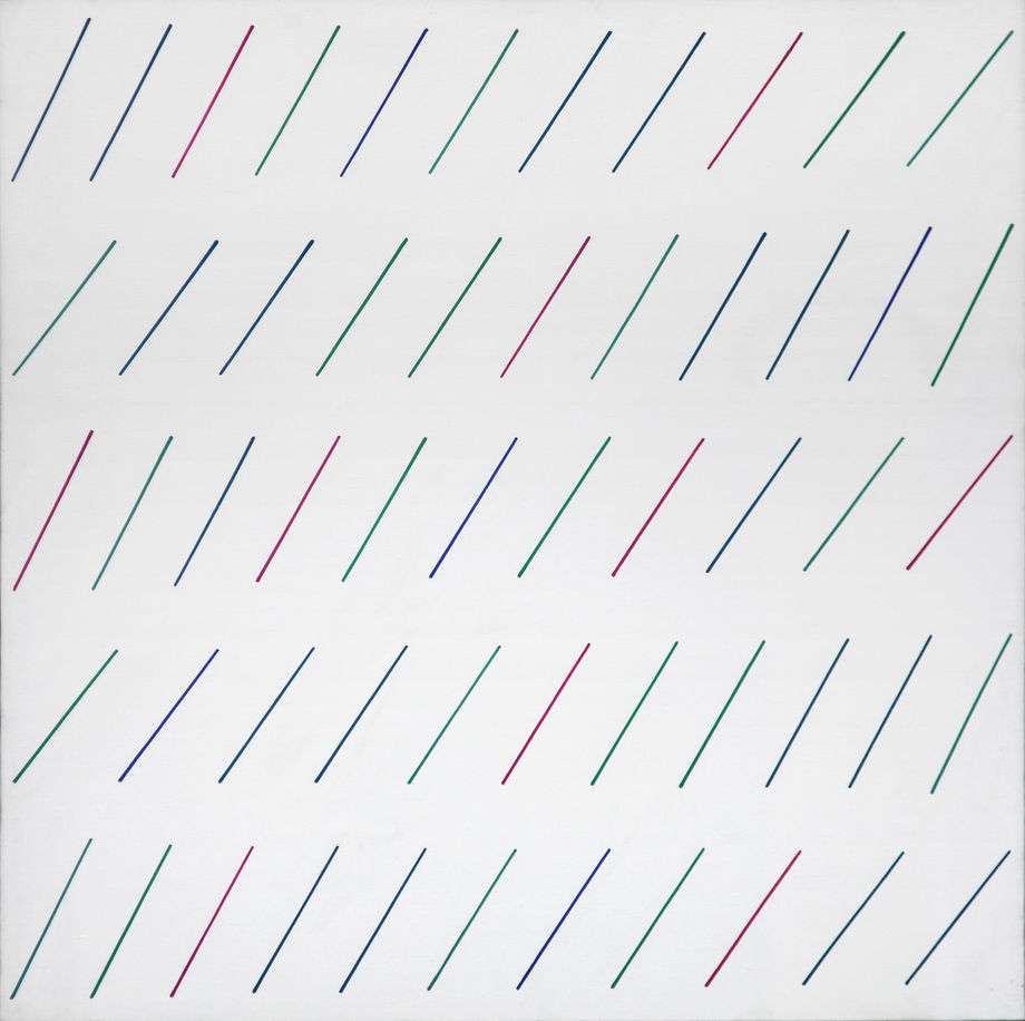 Mario Nigro, Prato, 1975, acrilico su tela, cm 81x81 .