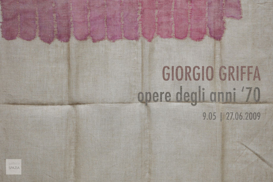 Giorgio Griffa | opere anni '70
