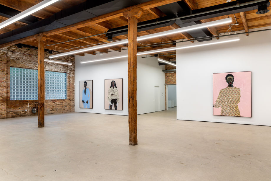 Amoako Boafo, 'I Stand Be Me,' 2020, Installation view.