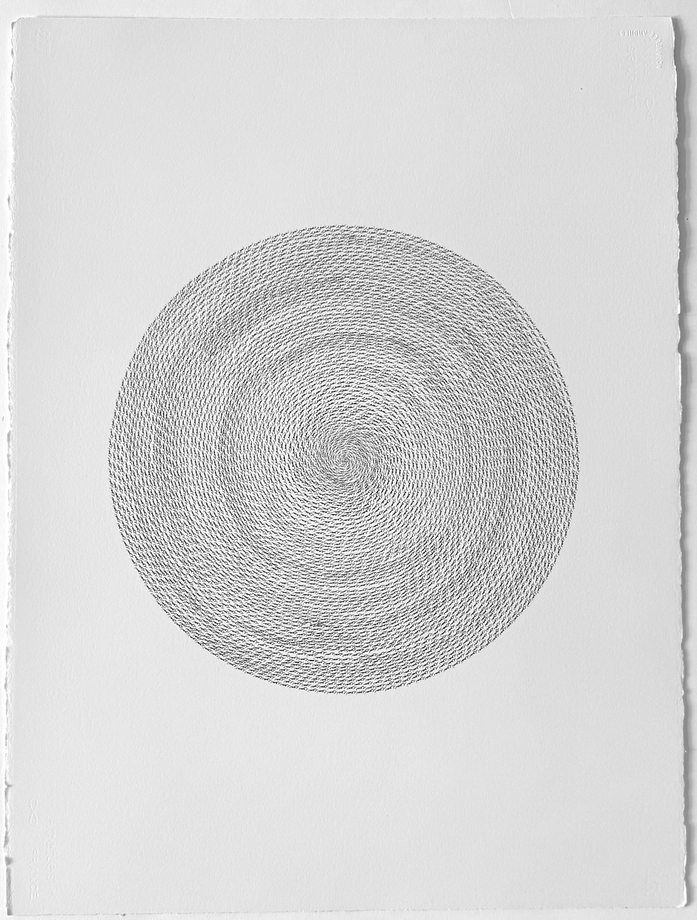 Tazeen Qayyum, Tasawwur تصور (imagination/ contemplation), 2024,&nbsp;Archival ink on acid-free paper, 30 x 22 in (76.2 x 55.9 cm), QAYTA004