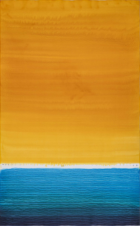 Sohan Qadri, Untitled, 2010, Ink and dye on paper, 78 ⅔ x 49 ⅕ in (199.9 x 125 cm), QADSO028