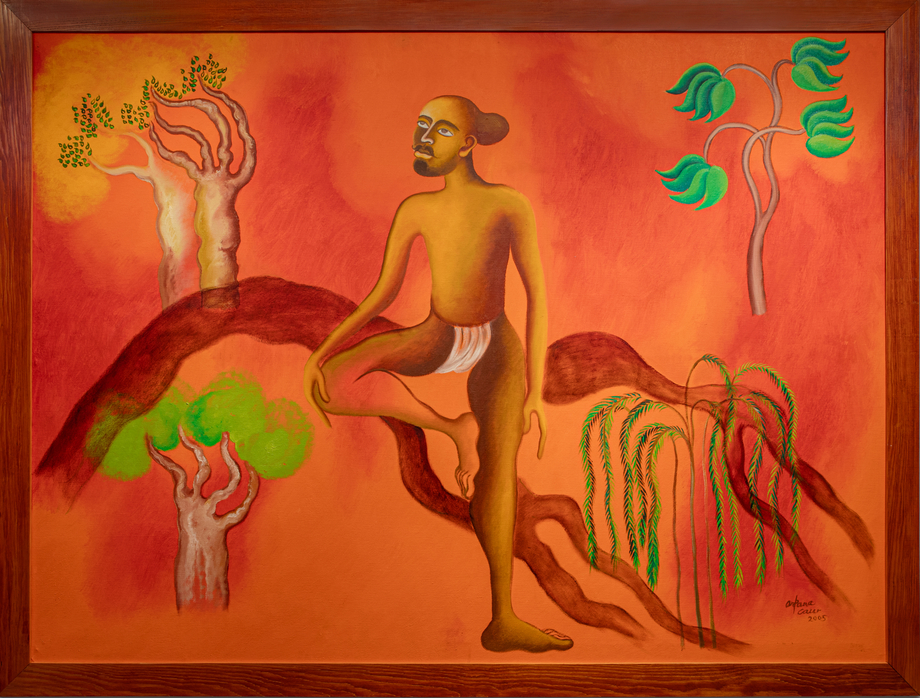 Arpana Caur, Life-Story, 2005, Oil on canvas, 51 x 69 in (129.5 x 175.3 cm), CAUAR001