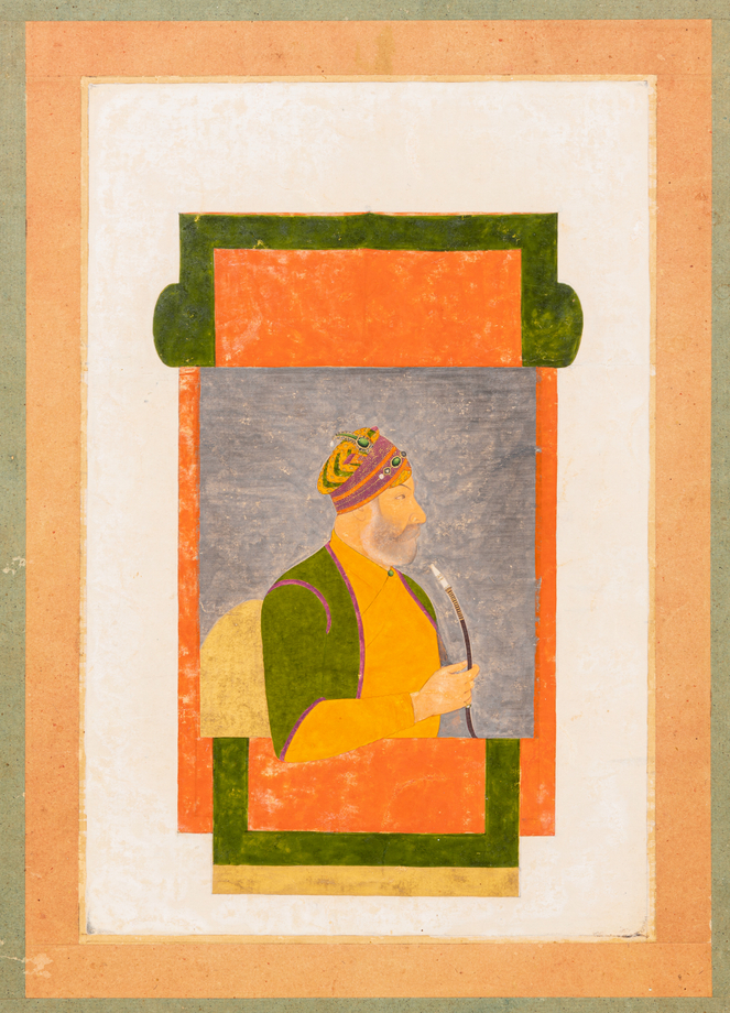 A NOBLEMAN SMOKING HOOKAH