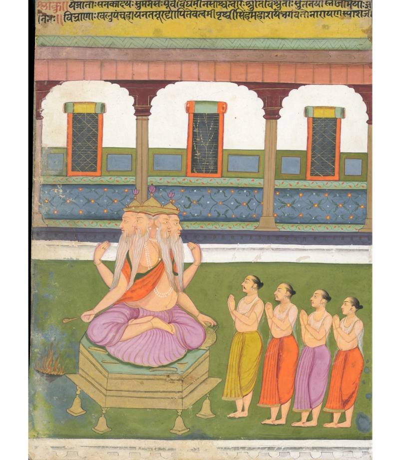 BRAHMA WITH DEVOTEES
