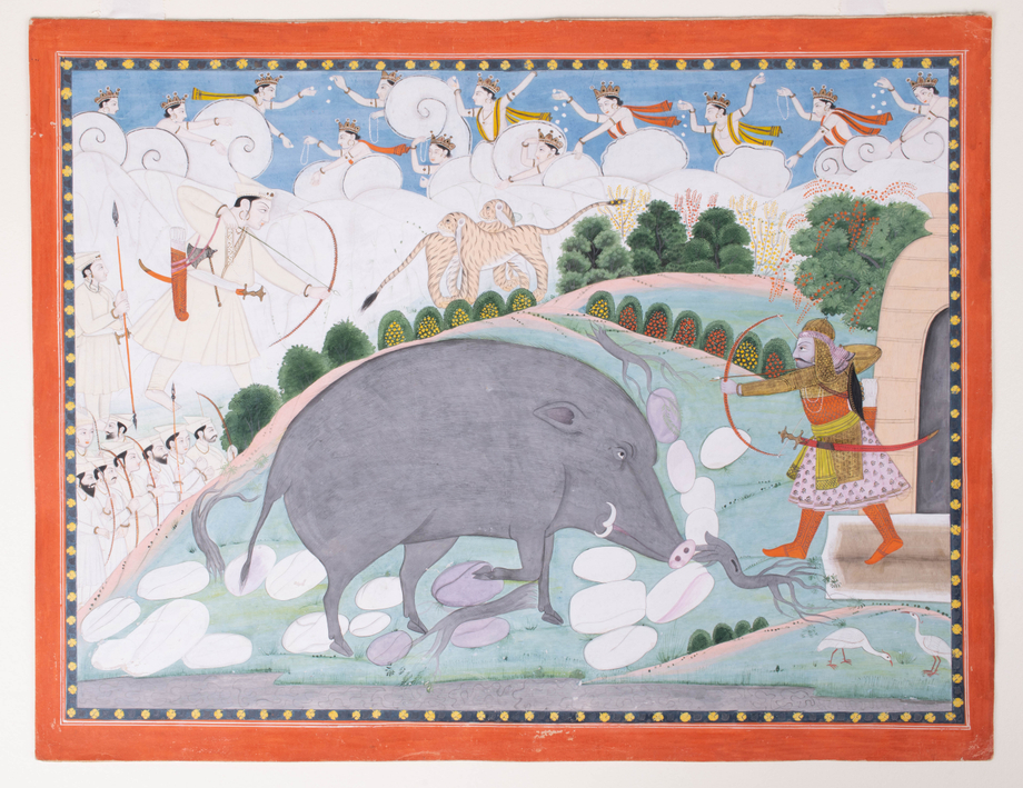 ILLUSTRATION TO KIRATA-ARJUNIYA EPISODE, FROM A MAHABHARATA SERIES