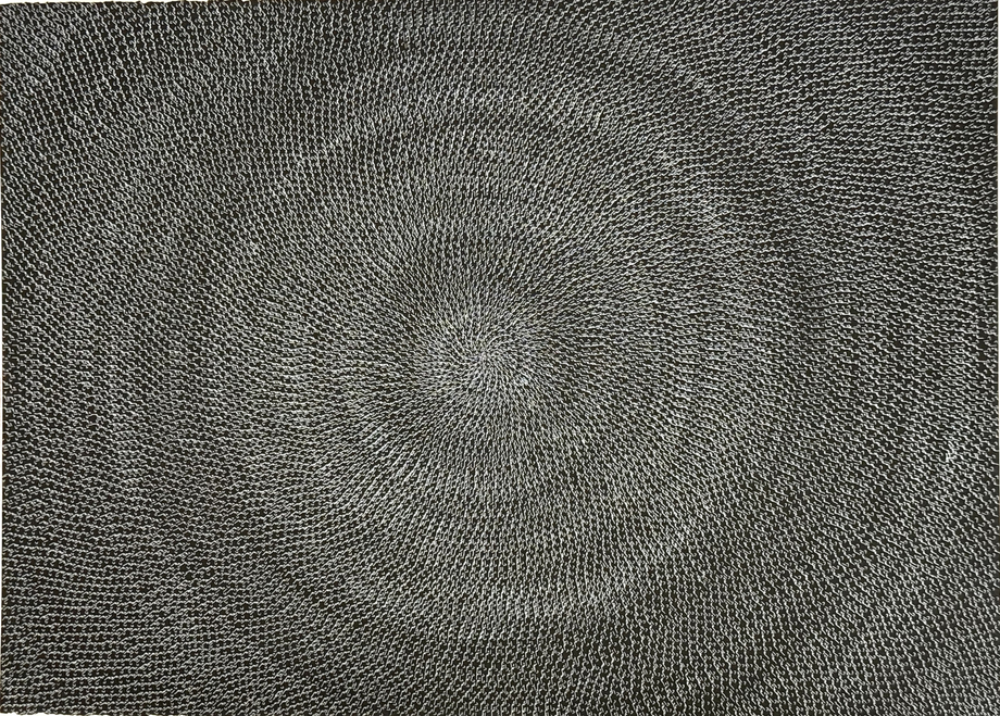 Tazeen Qayyum, Da&rsquo;em دائم (continuous, incessant), 2024,&nbsp;Archival ink on acid-free paper, 22 x 30 in (55.9 x 76.2 cm), QAYTA005