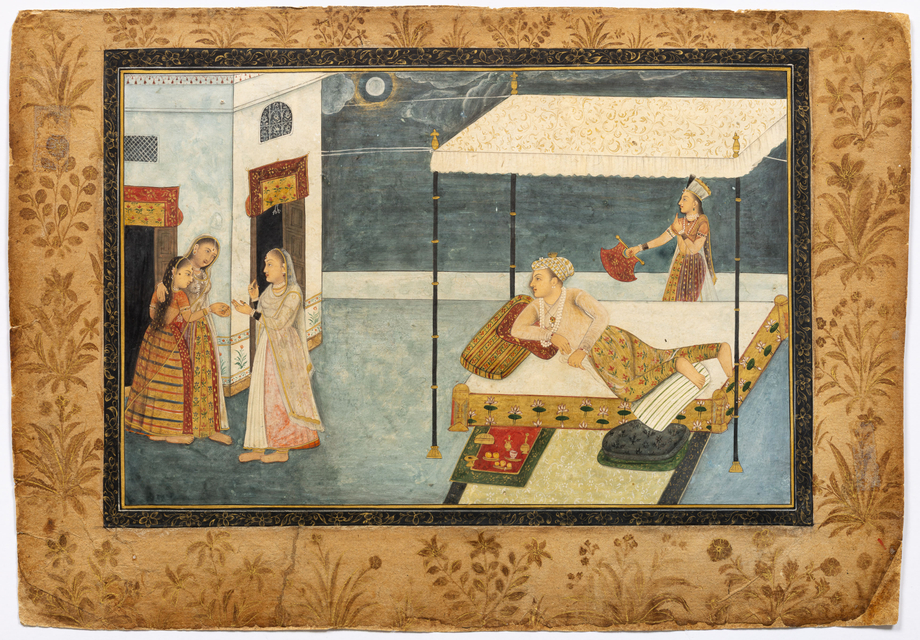 A HESITANT MAIDEN BEING LED TO A PRINCE&rsquo;S BED