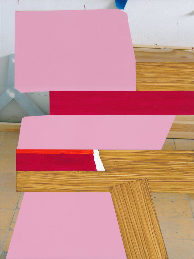 Pello Irazu, Sucubo III, 2015. Acrylic paint on chromogenic print, 12 1/2 x 9 1/2 inches.