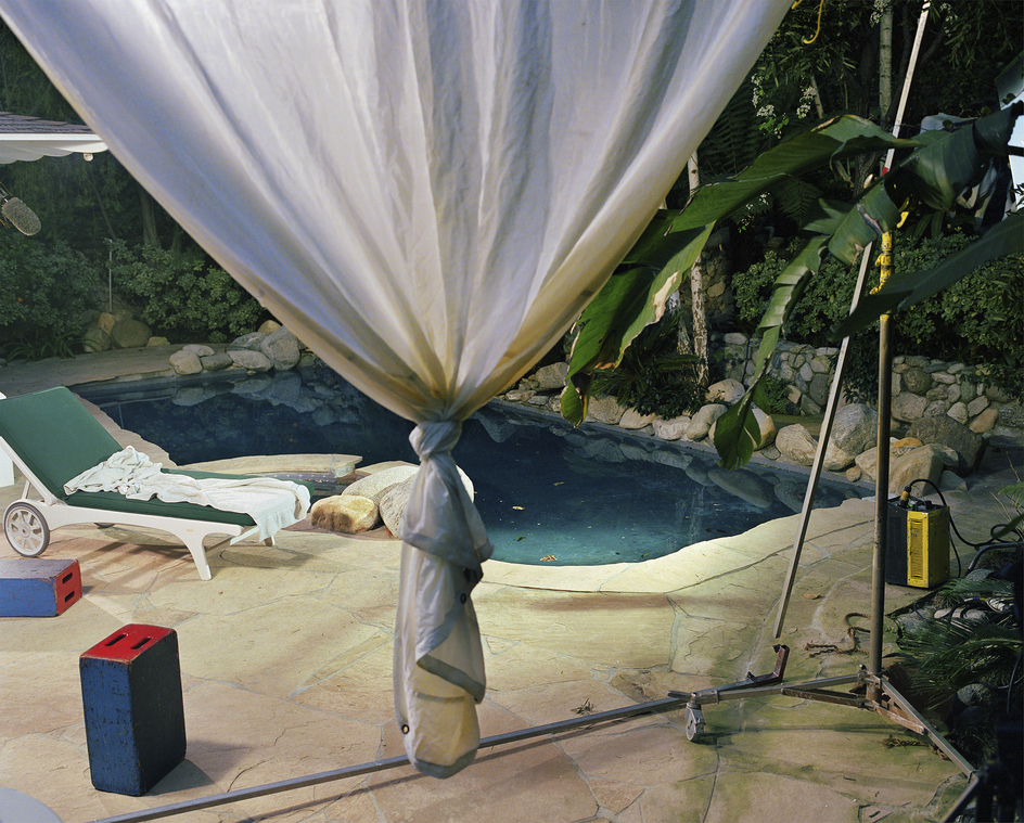 Larry Sultan, Backyard, Roscomare, from the series The Valley, 2003. Archival pigment print, 40 x 50 inches.