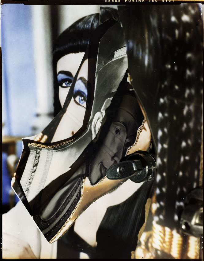 David Alekhuogie, Nefertiti as Elizabeth, 2024. Archival pigment print, 41 3/4 x 31 1/2 inches.