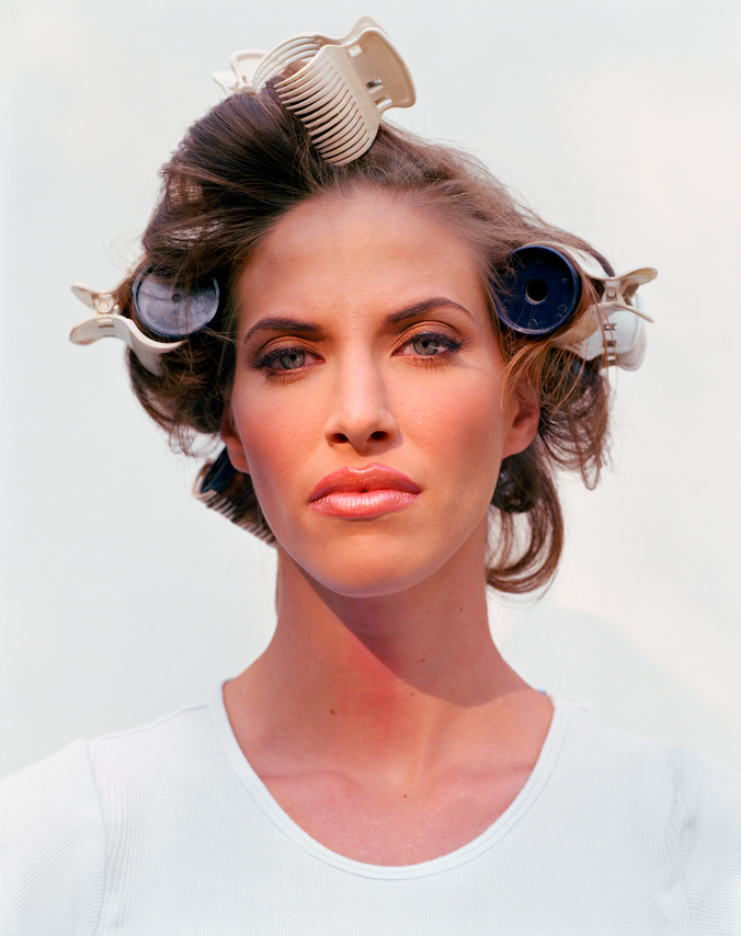 Larry Sultan, Woman in Curlers,&nbsp;from the series The Valley, 2002. Archival pigment print, 60 x 50 inches.