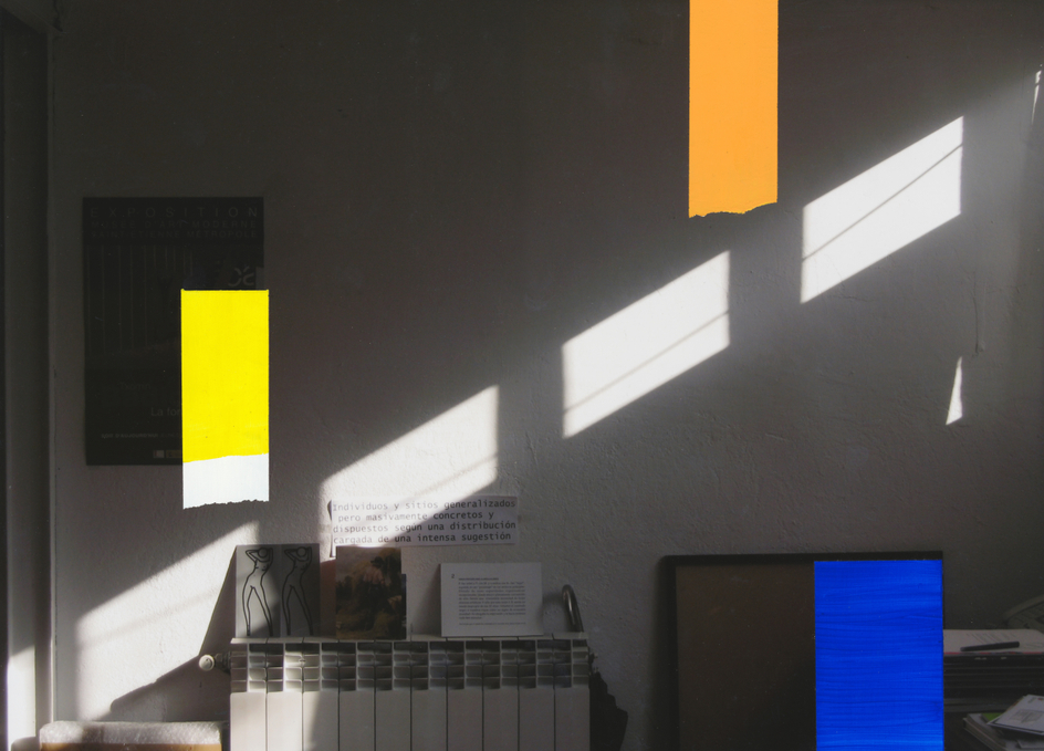 Pello Irazu, Waves of Particularity, 2025. Acrylic paint on photograph, 11 3/4 x 15 3/4 inches.