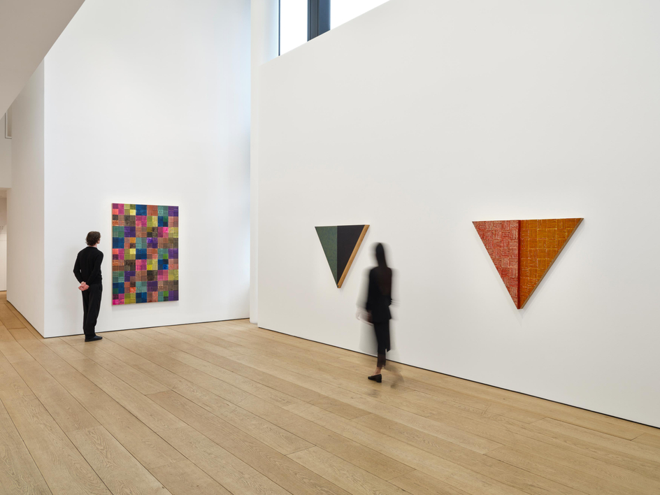 McArthur Binion: Stuttering:Standing:Still II, Installation view