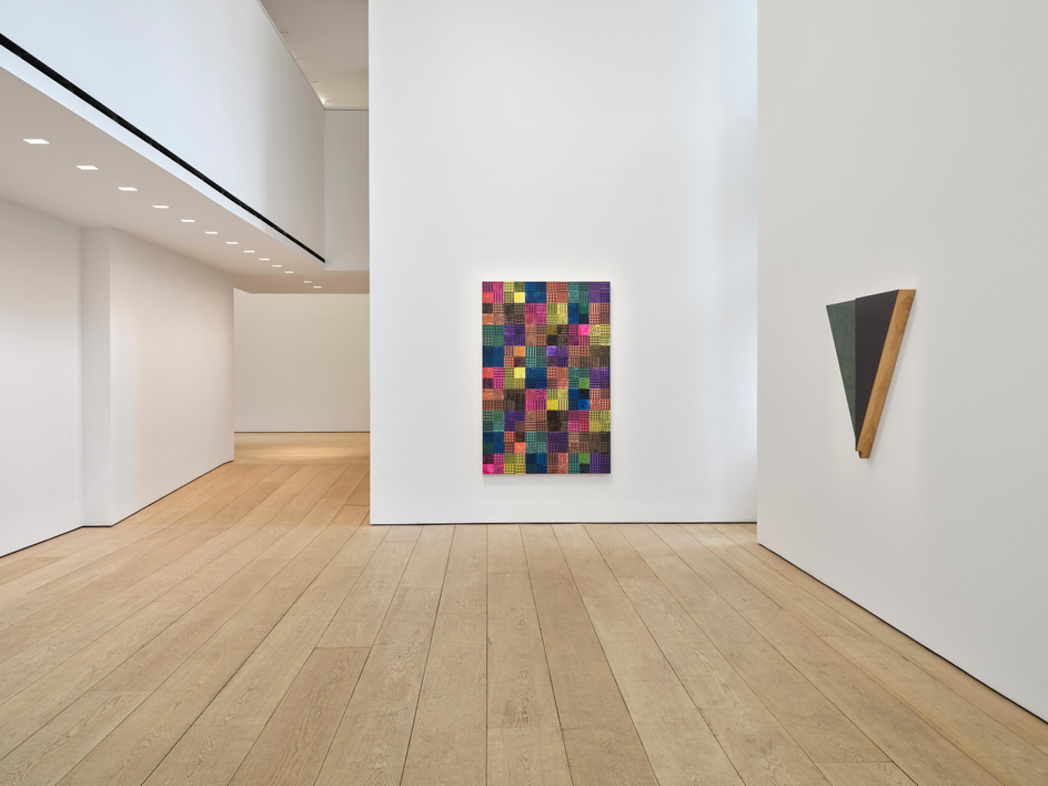 McArthur Binion: Stuttering:Standing:Still II, Installation view