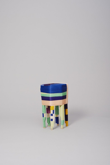 The Thread Wrapping Machine Stool 100114-2, 2014