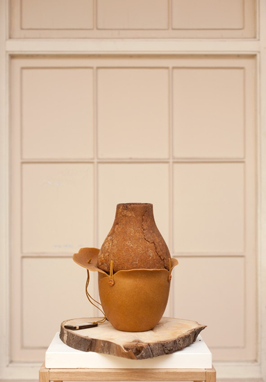 Botanica Amber Coloured Vase, 2011
