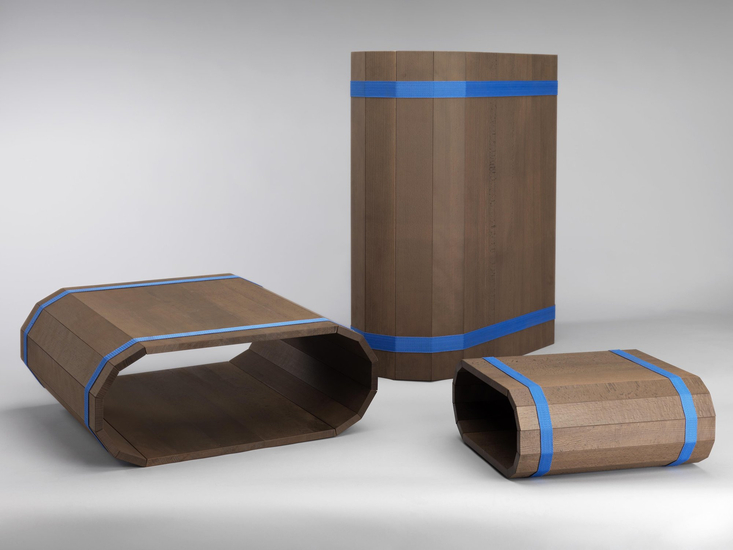 <p><strong>Adrien Rovero</strong>, Barrel series, 2008</p><p>Heat-treated beech wood</p><p>Each object an edition of 10 & 1 Prototype</p>