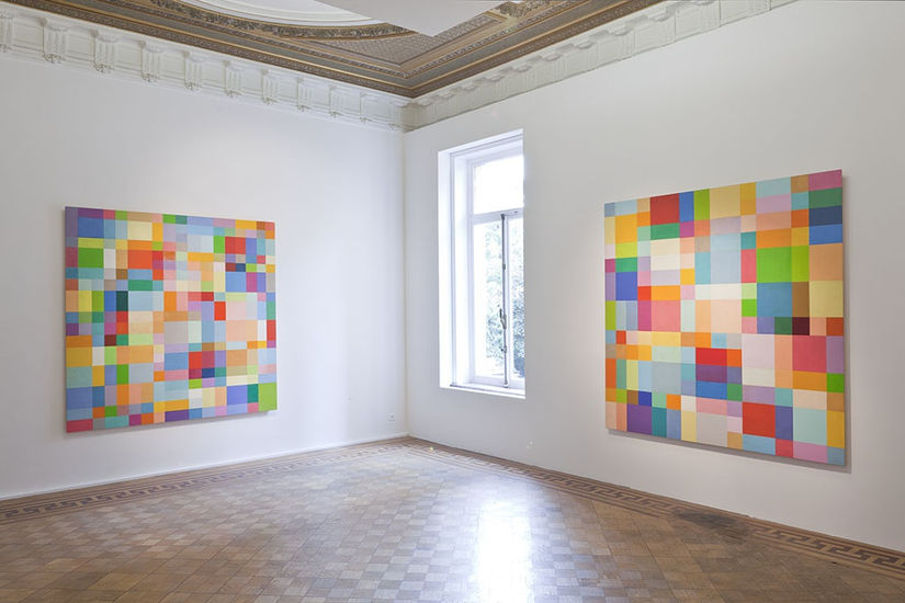 Georges Meurant 'Au coeur de la surface' (Deep Inside): exhibition view / Aeroplastics, Rue Blanche Str., Brussels, 2011 / ph: Vincent Everarts