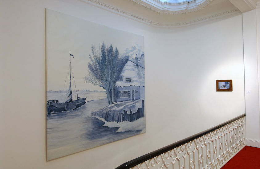 After Nature: exhibition view / Aeroplastics, Rue Blanche str, 2007 / from left to right, works by Gauthier HUBERT