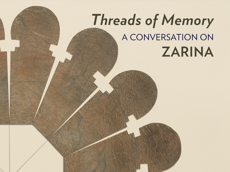New video | Threads of Memory: A conversation on Zarina
