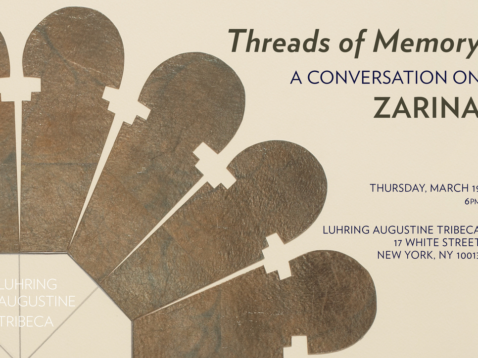Threads of Memory | A Conversation on Zarina