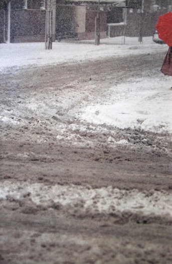 Saul Leiter, Red Umbrella, 1957