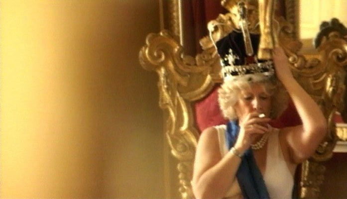 Alison Jackson, Camilla tries on the crown, 2005