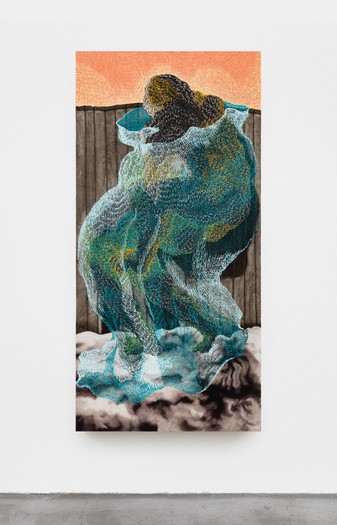 Didier William, M'ap Kanpe sou zepol ou, 2020 (“I will stand on your shoulders”)