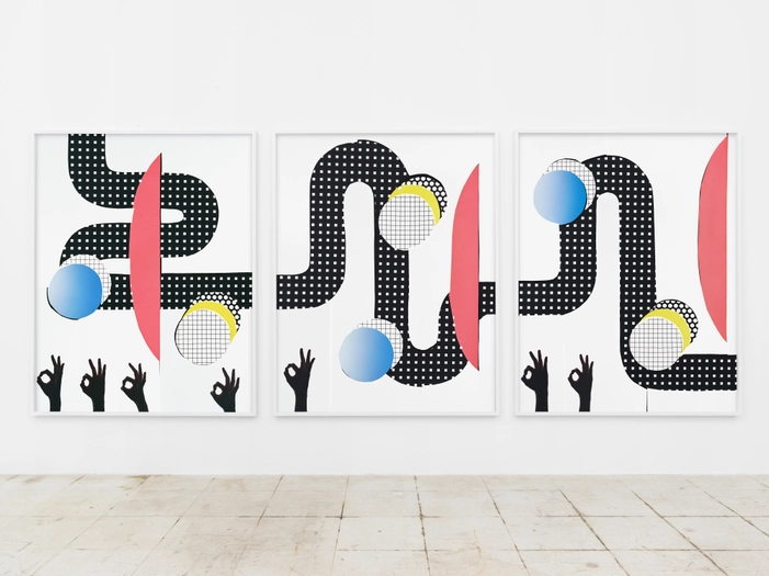 Hannah Whitaker, OK,OK,OK,OK,OK,OK (triptych), 2017