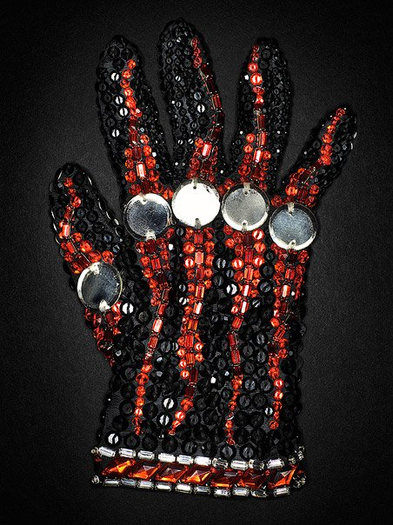 Henry Leutwyler, Red and Black Swarovski Crystal Glove, 2009
