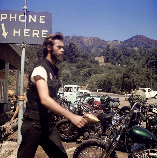 Hunter S. Thompson, Hell's Angels, Walking, California, c. 1960s