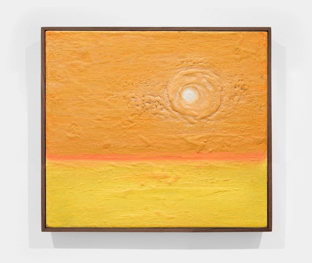 Yoab Vera, Sun gazing through an orange skyline, 2024