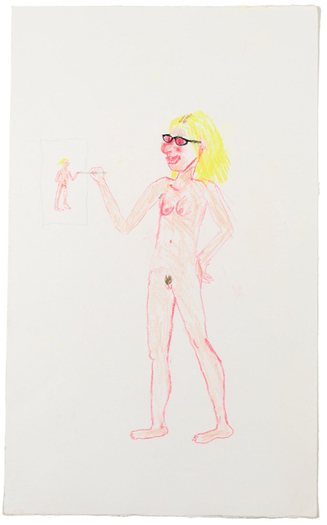 Aurel Schmidt, Self Portrait 15, 2013