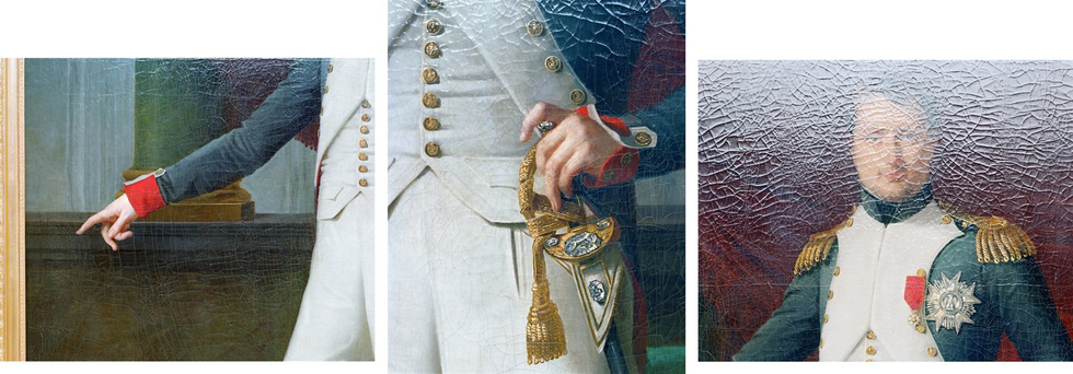 Robert Polidori, AMI.04.004, Attique du Midi, Aile du Midi - Attique, Versailles (triptych), 2009