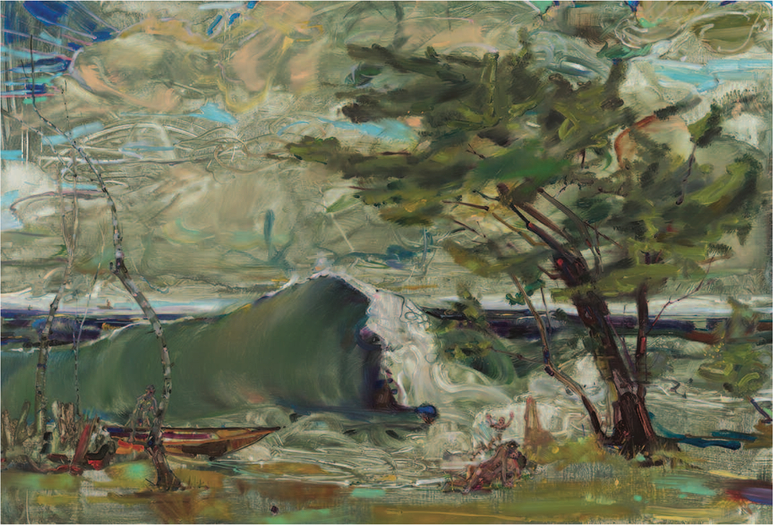 Angela Dufresne, Swells in the Zone Bubble-Courbet + Corot, 2011