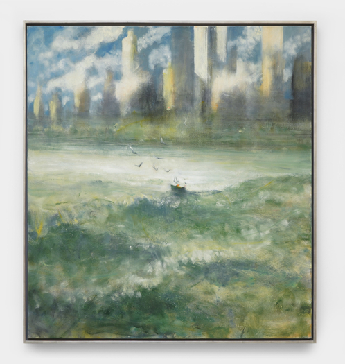 Bill Jacklin, Harbour with sun and clouds II, 2016